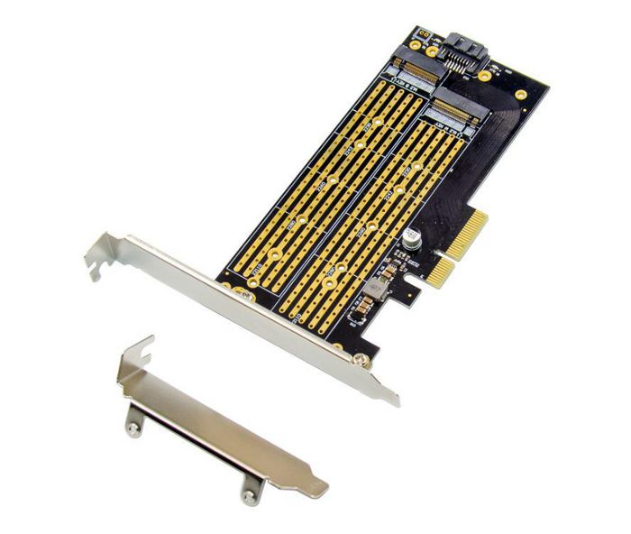 MicroConnect PCIe x4 M.2 B&amp;M key NVMe SSD adapter