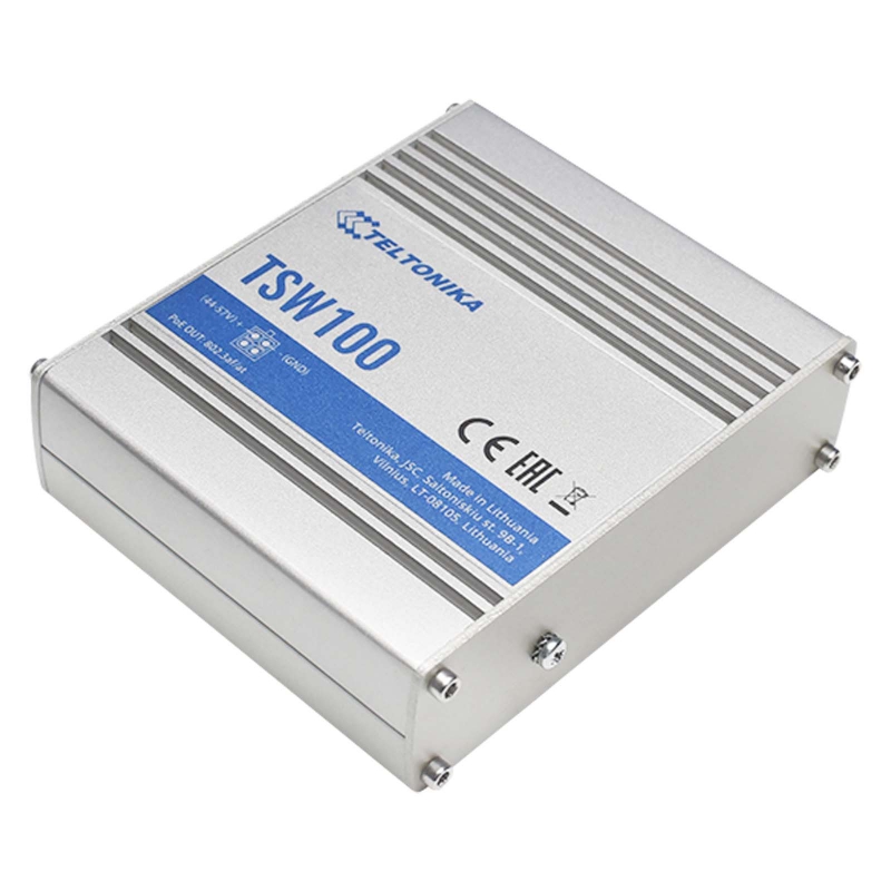 5-port industrial Gigabit PoE switch - unmanaged, 120W