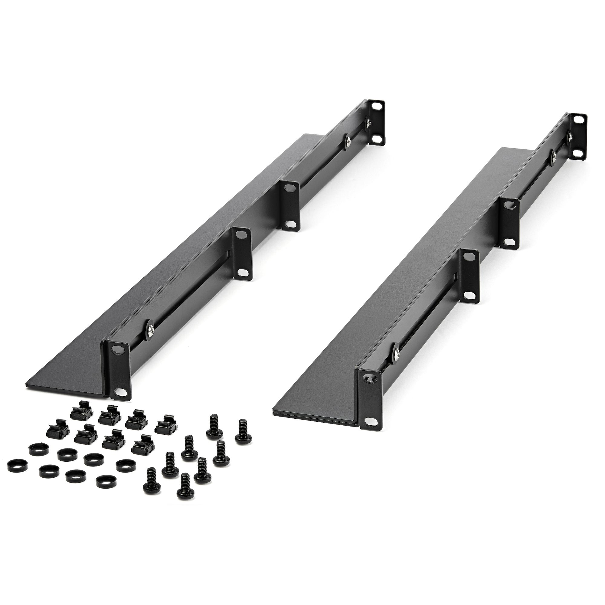 1U 19&quot; server rack rails, 24-36&quot; adjustable depth, universal 4 post rack mount rails