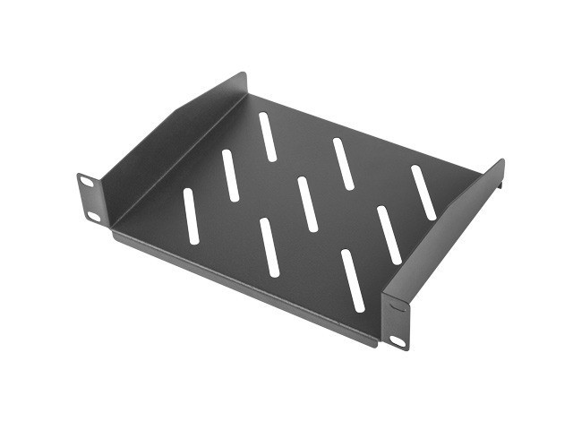 Lanberg fixed shelf 10 310mm, 1U/254*180mm, max load capacity up to 20kg black