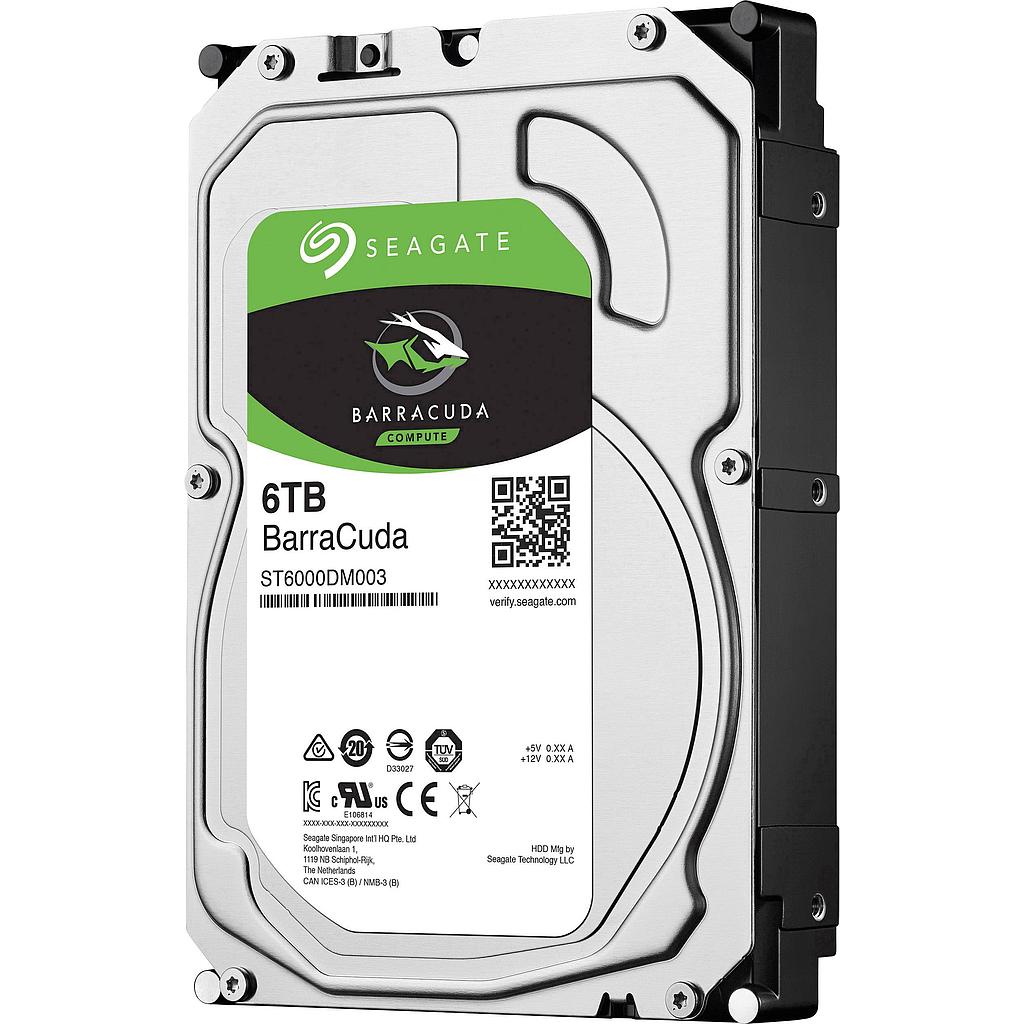 Seagate Barracuda 6TB 3.5&quot; SATA 6 Gb/s HDD, 5400 rpm, 256MB cache