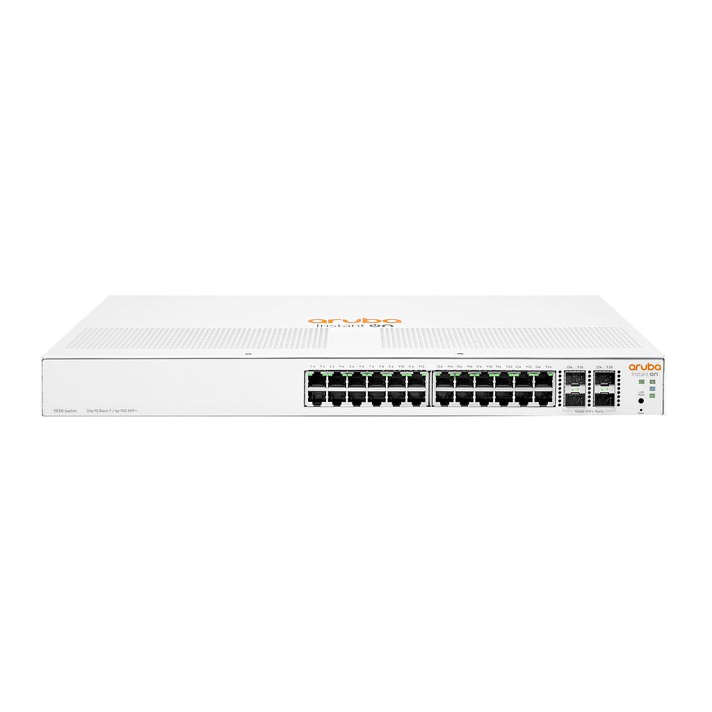 HPE Aruba instant on 1930 28-port Gb Ethernet 24*GE, 4*1G, 10G SFP+, L2+ smart switch