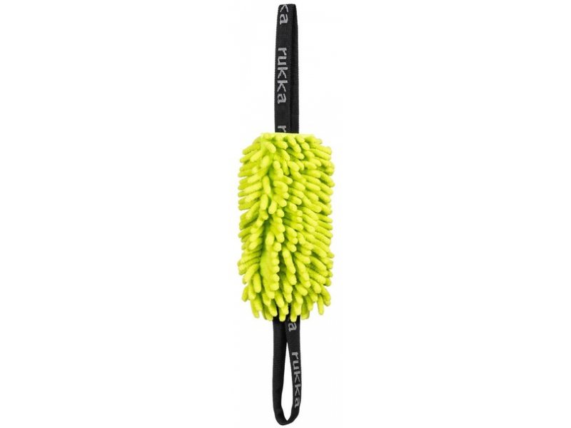 Rukka koera mänguasi Fluffy, 2 käepidet 19*7cm, roheline