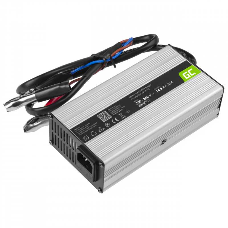 Green Cell charger for LiFePO4 batteries 14.6V, 10A