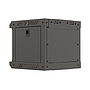 Lanberg 10" rack cabinet, wall-mount, 4U/300*300 with glass door, flat pack, black