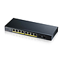 ZyXEL GS1100-10HP 120W PoE budget, 8*Gigabit, 2*Fiber uplink, unmanaged PoE switch